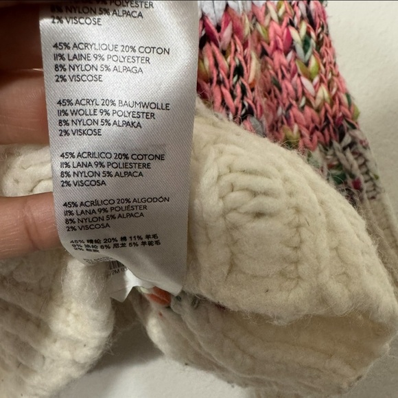 Anthropologie Kahlo Chunky Striped Jumper Sweater Alpaca Wool Blend Size Medium - Picture 9 of 11